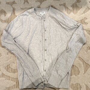 J. Crew Light Gray Light Weight Cardigan
